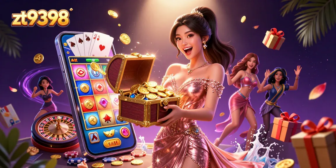 Experience thrilling wins with zt9398's vibrant casino treasures overflowing with golden gems.