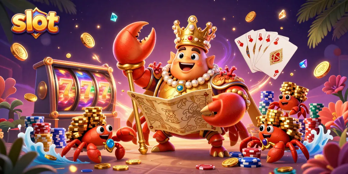 Spin the slot reels with 3D cartoon characters in a vibrant casino scene full of treasures and excitement.