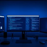 Secure dark web workspace displaying hidden wiki 2026 links