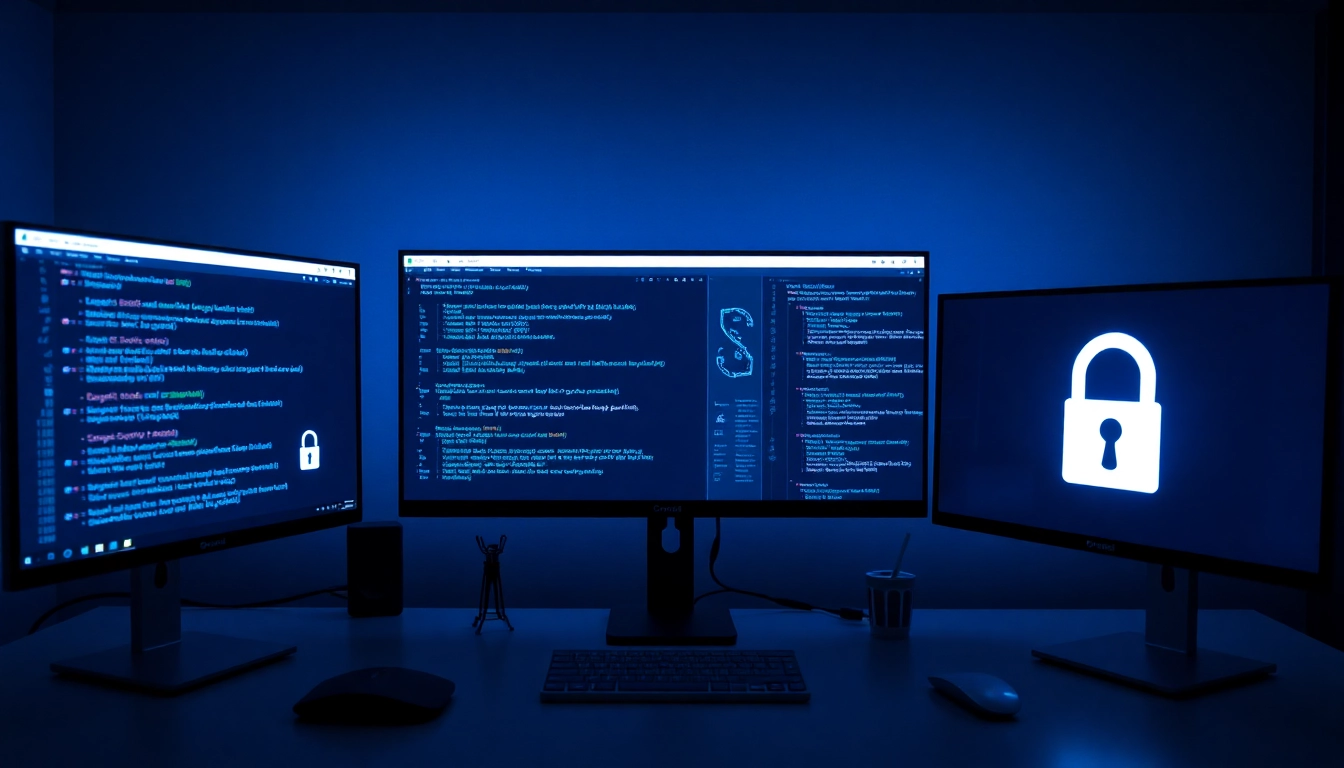 Secure dark web workspace displaying hidden wiki 2026 links