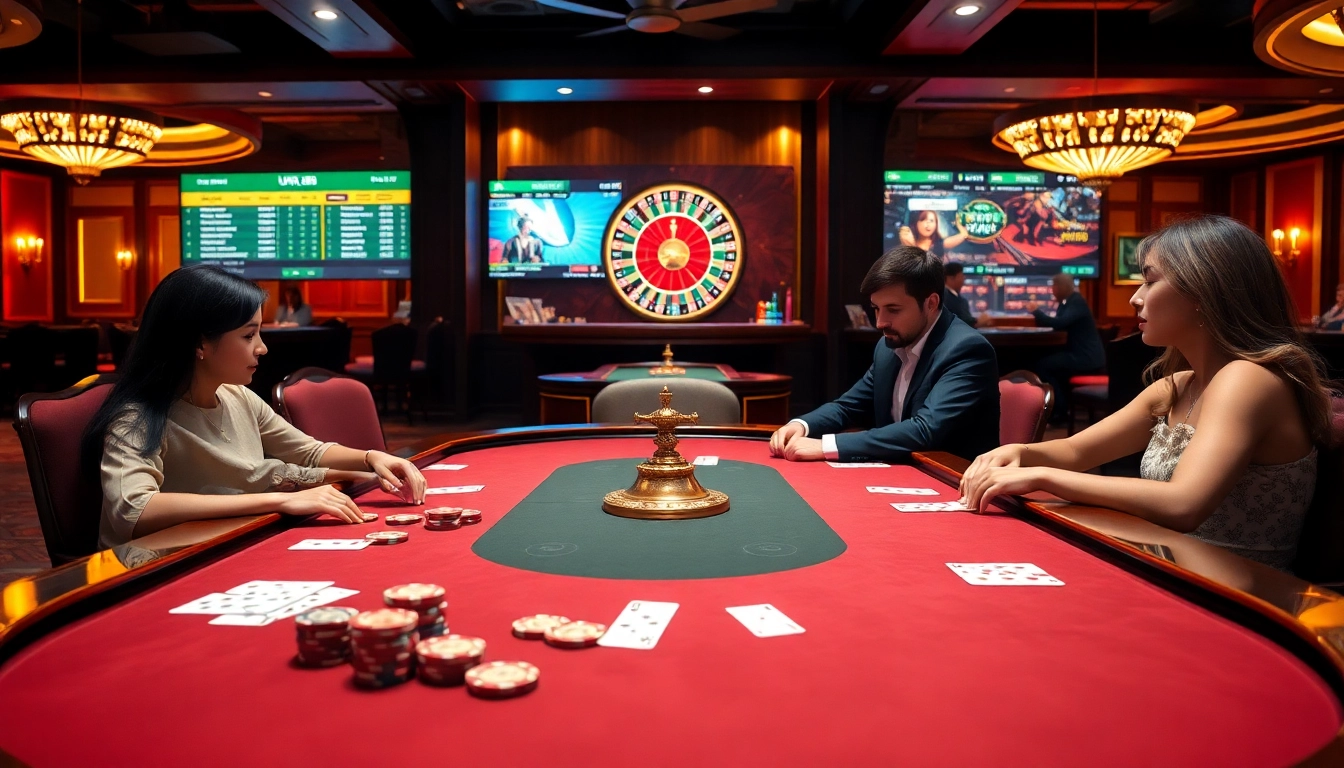 Experience the excitement of high-stakes betting at https://urr88.com/ with a luxury casino setting.