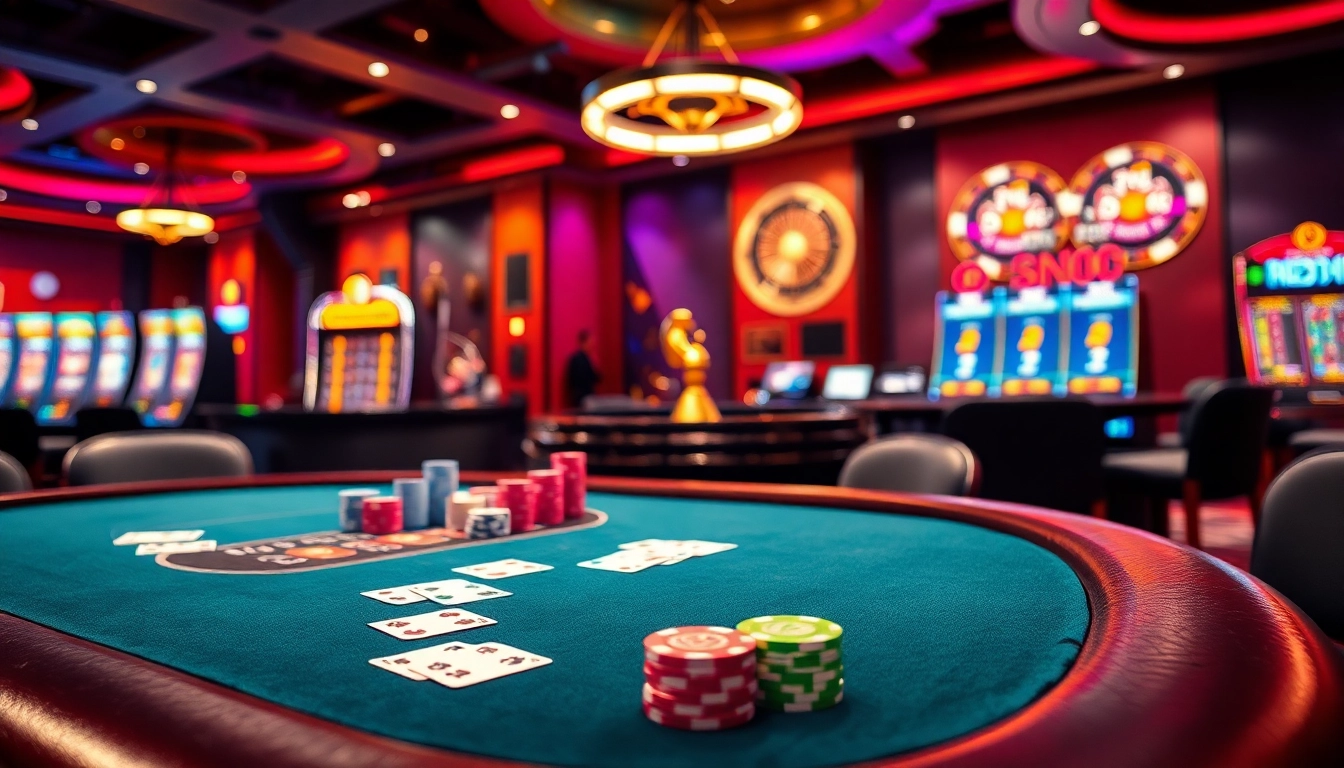 Experience the excitement at https://rr88.auction/ with a high-stakes poker table full of vibrant chips and cards.