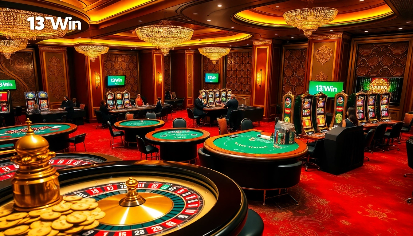 Experience the thrill of 13Win with luxurious casino games and vibrant betting action.