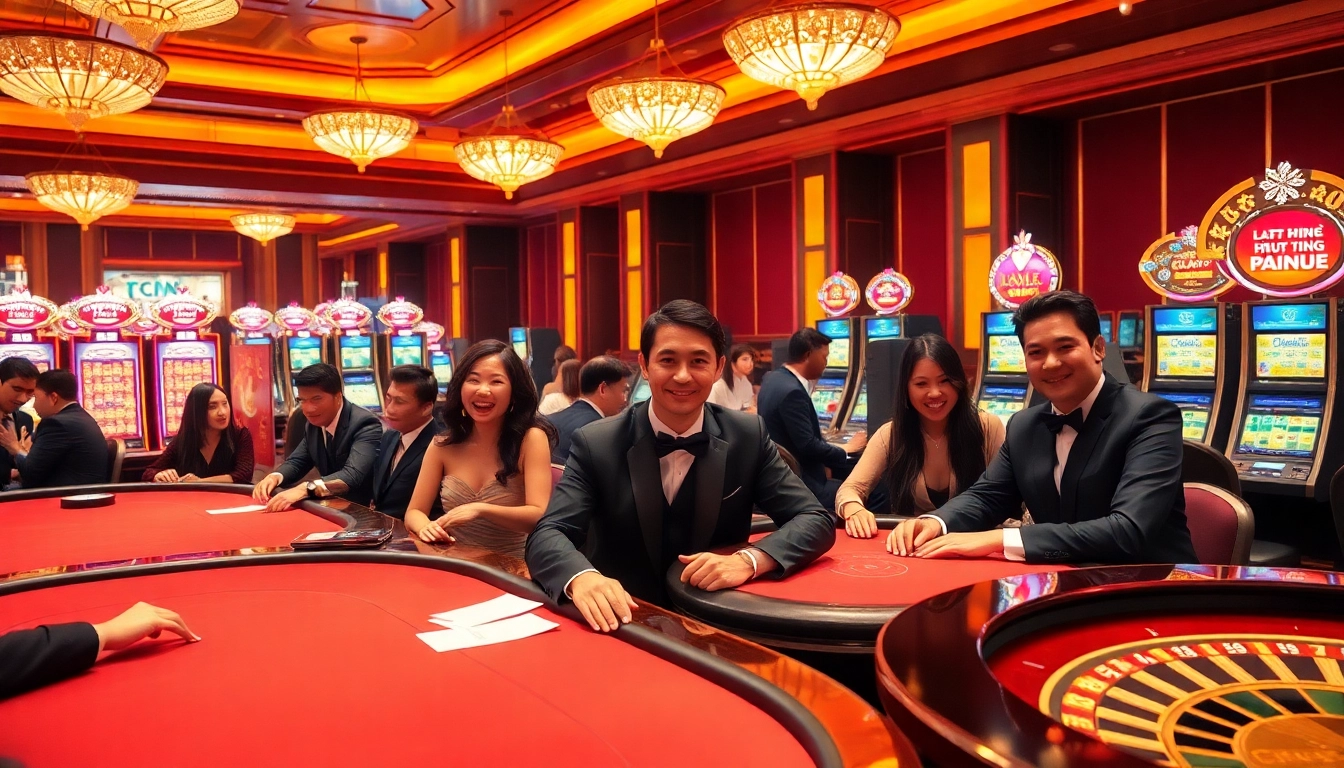 Experience excitement at KJC, featuring players enjoying games with chips and cards.