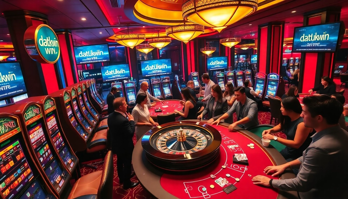 Rasakan kegembiraan kasino Datukwin bersama pemain yang terlibat di meja permainan yang dinamis.