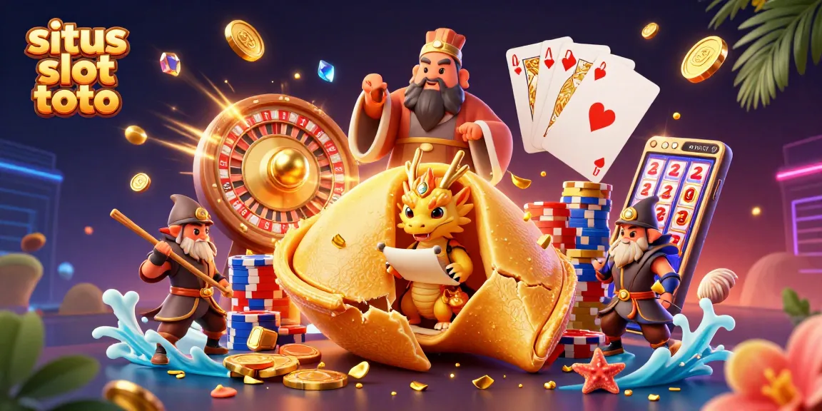 Players enjoying situs slot toto with vibrant coins and dynamic game elements in rich casino scene.