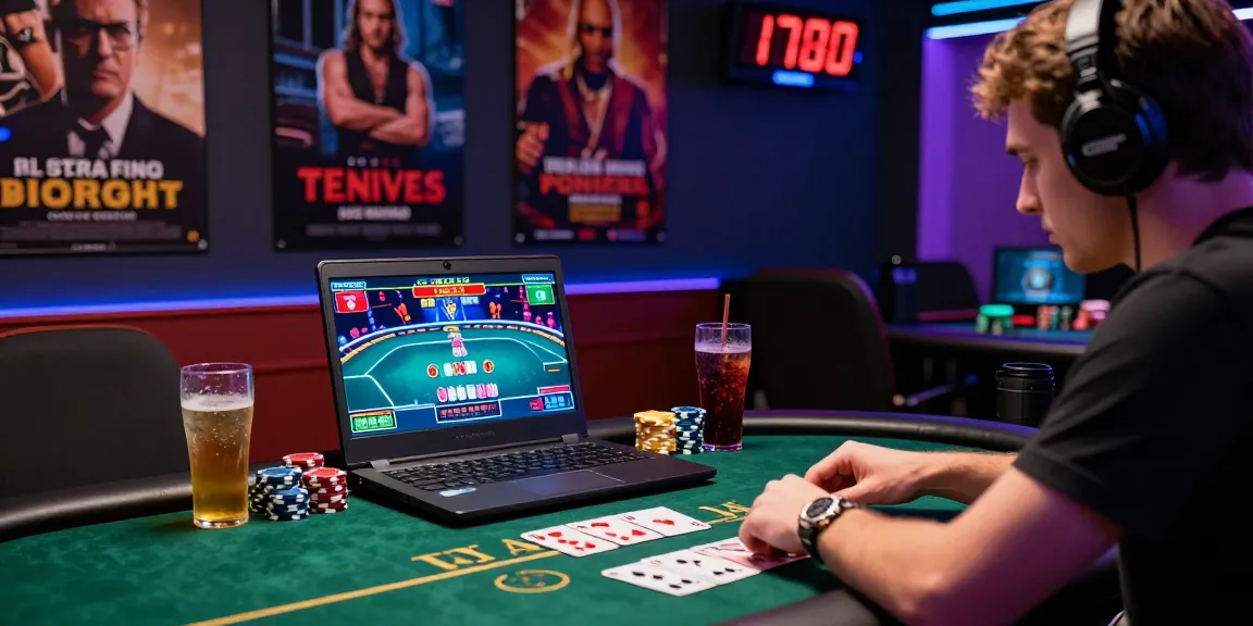 Player immersed in online poker action showcasing coloksgp link alternatif in vibrant gaming atmosphere